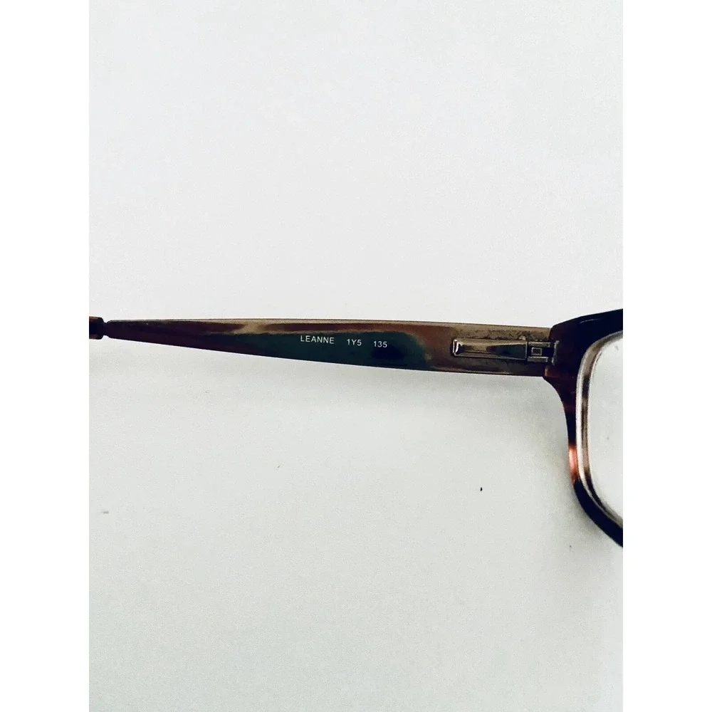 Kate Spade Brown Tortoise Cat Eye Glasses w Gold Metal Temples Leanne 1Y5 135